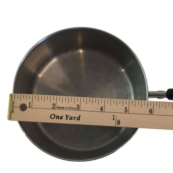 Vtg Revere Ware 1 Qt/95L Sauce Pan w/Lid Indonesia Double Ring Copper Stainless - Picture 9 of 11